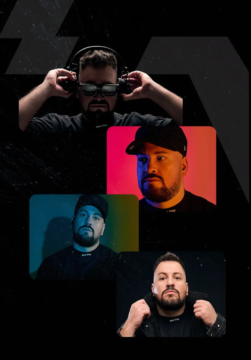 Mosaico de fotos de A_pollum discotecando em festas e eventos